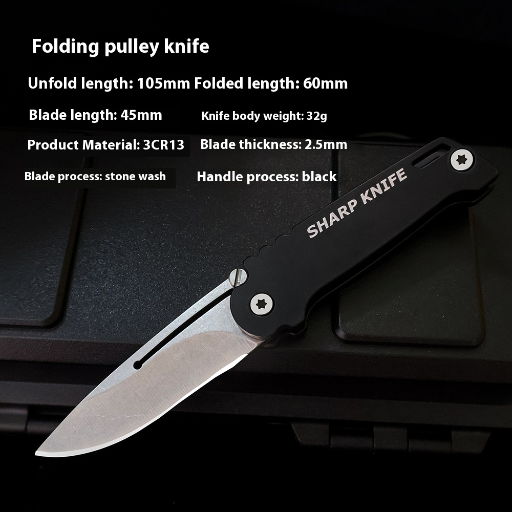 Portable Keychain Folding Util - Dive Knife Titanium 评论和价格